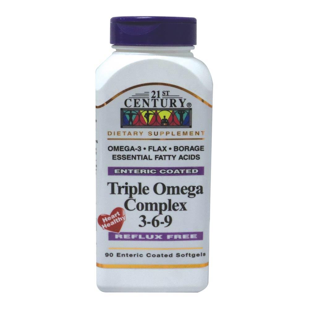 21st Century Triple Omega Complex 3 6 9 Enteric Coated Softgels