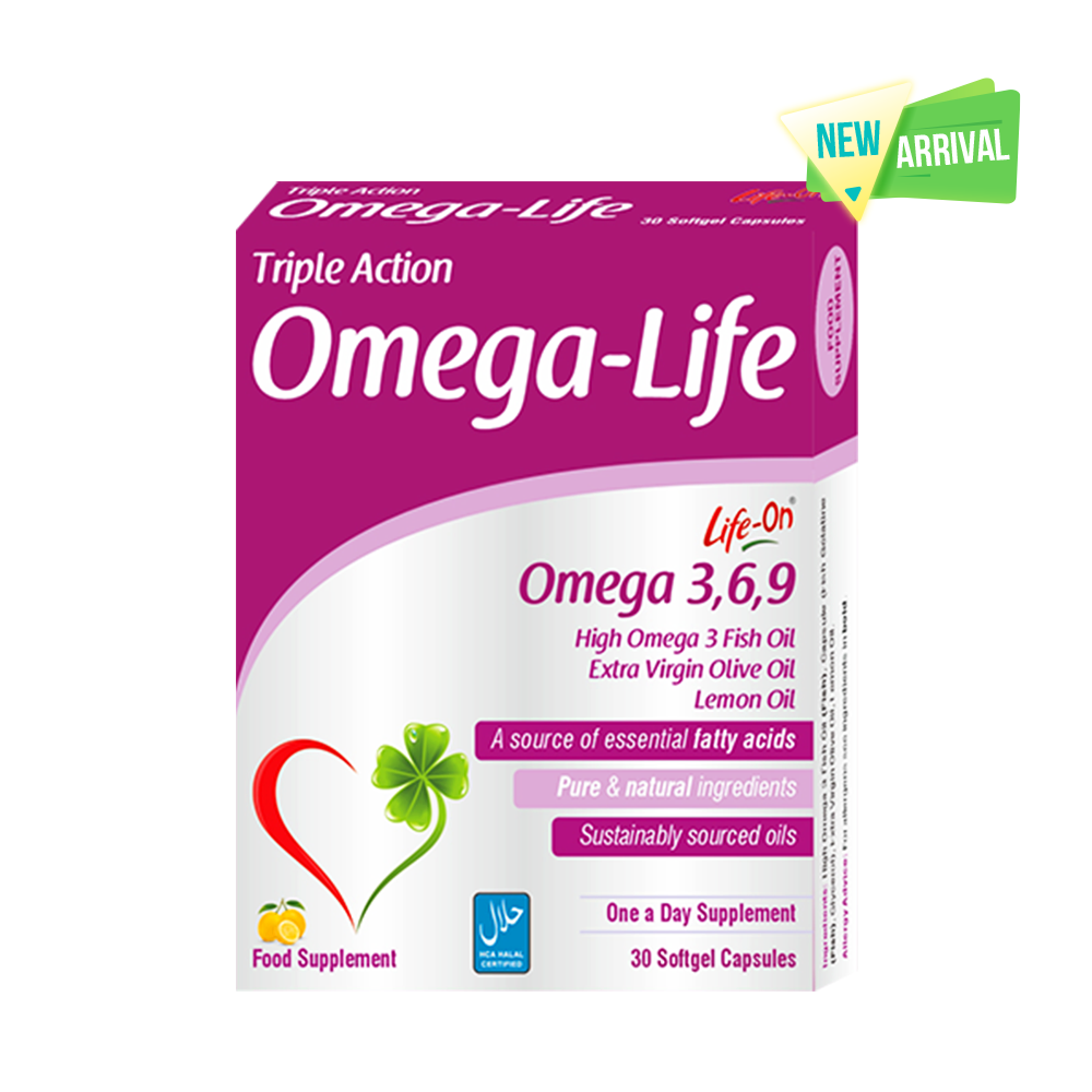 LIFE ON TRIPLE ACTION OMEGA LIFE 369 CAP 30s