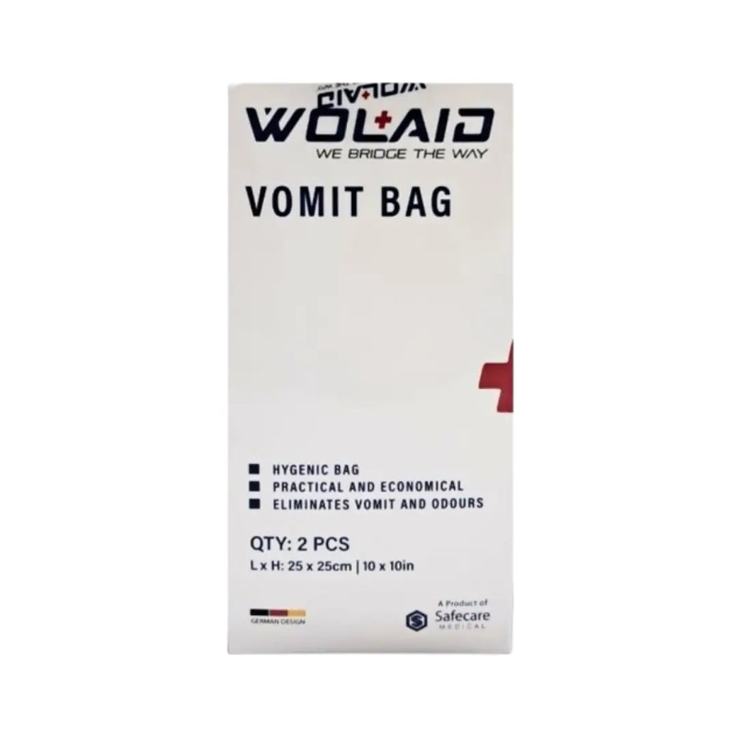 Wolaid Vomit Bag 25*25 cm / 10*10 Inch