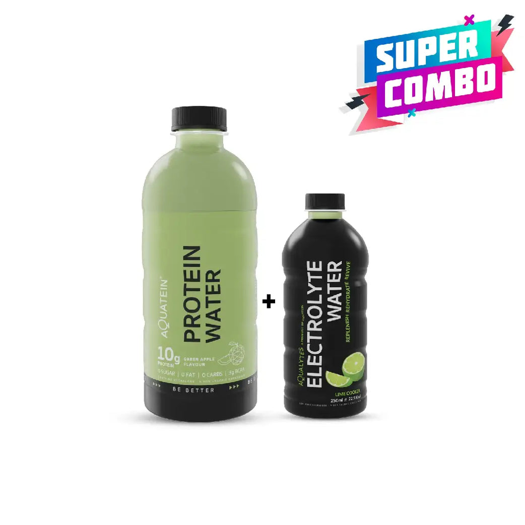 Super Combo Aquatein with Protein 10g 500ml + Aqualytes Electrolyte Water 250ml