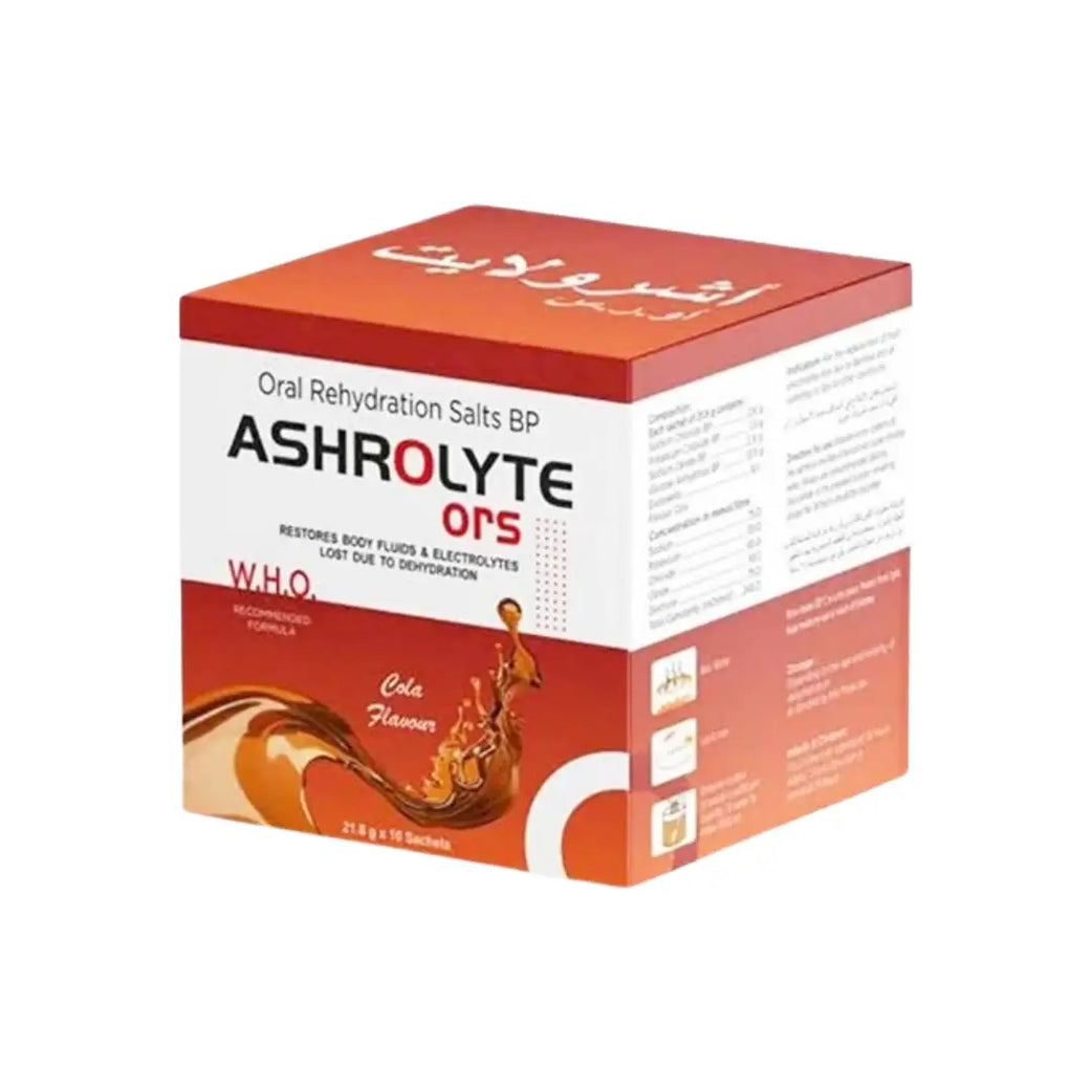 Ashrolyte ORS 21.8G Sachet 10s Cola Flavour