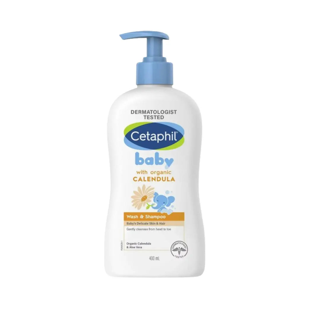 CETAPHIL BABY CALENDULA WASH&SHAMPOO PUMP 400ML