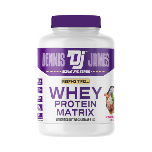 Dennis James Signature Series Whey Protein Matrix Neapolitan Ice Cream 5 lbs