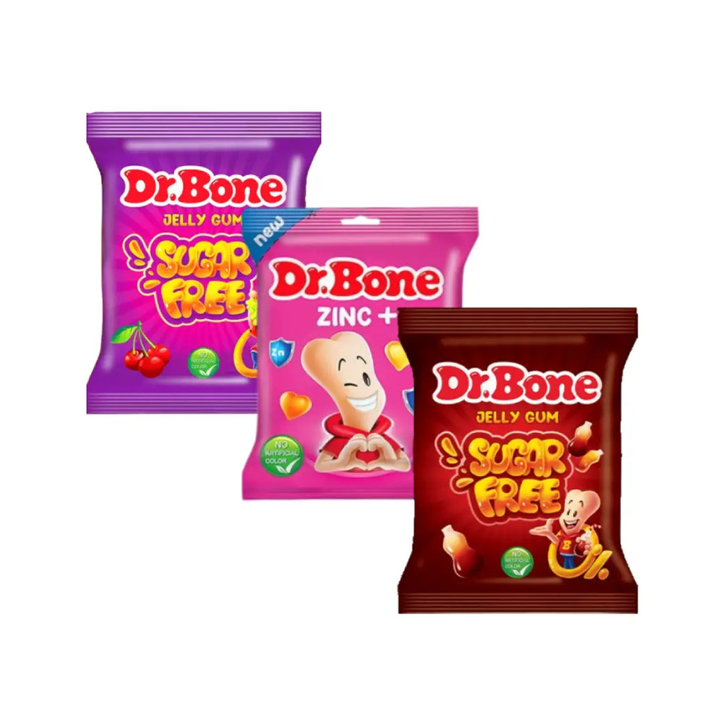 Dr. Bone Jelly Gum Vitamins 3 Packs Assorted