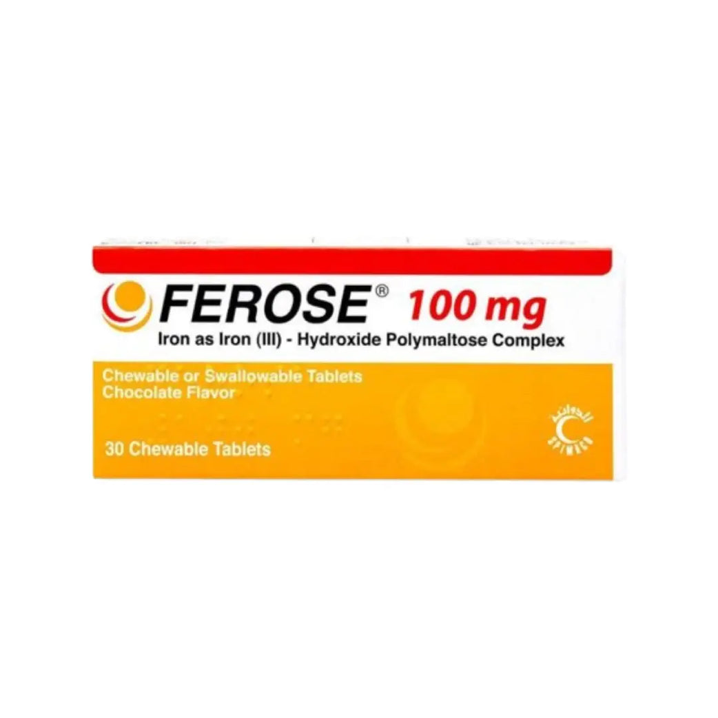 FEROSE 100mg Chew Tab 30s