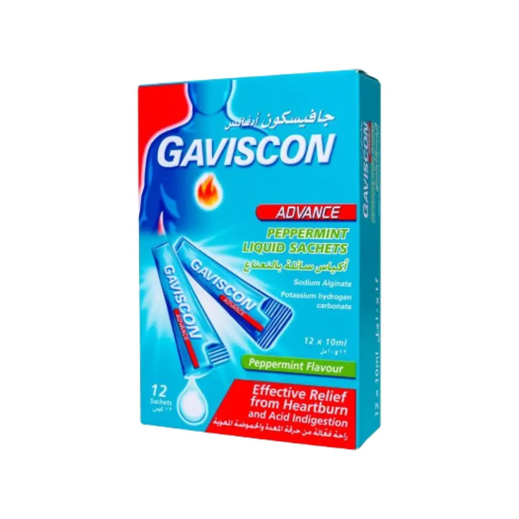 Gaviscon Advance Peppermint 10ML Liquid Sachet 12s