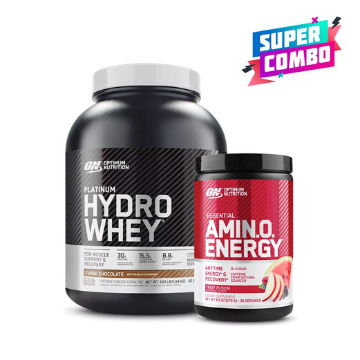 Super Combo Optimum Nutrition Platinum Hydro Whey + Optimum Nutrition Amino Energy Free