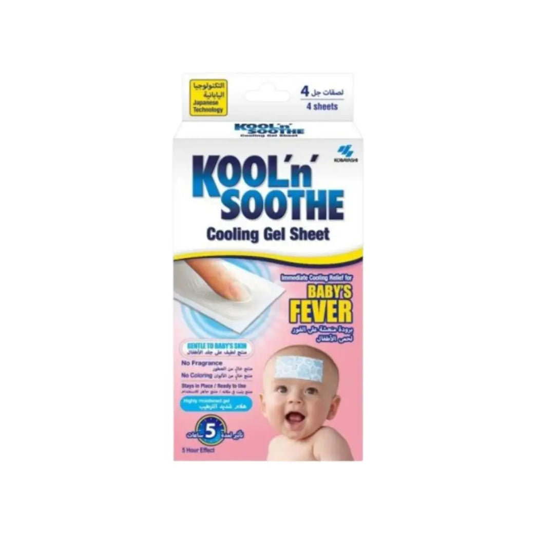 Kool'N Soothe Baby Fever Cool Gel Sheets 4s