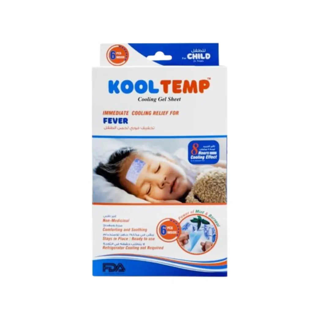 Kool Temp Child Fever Cool Gel Sheets 6s