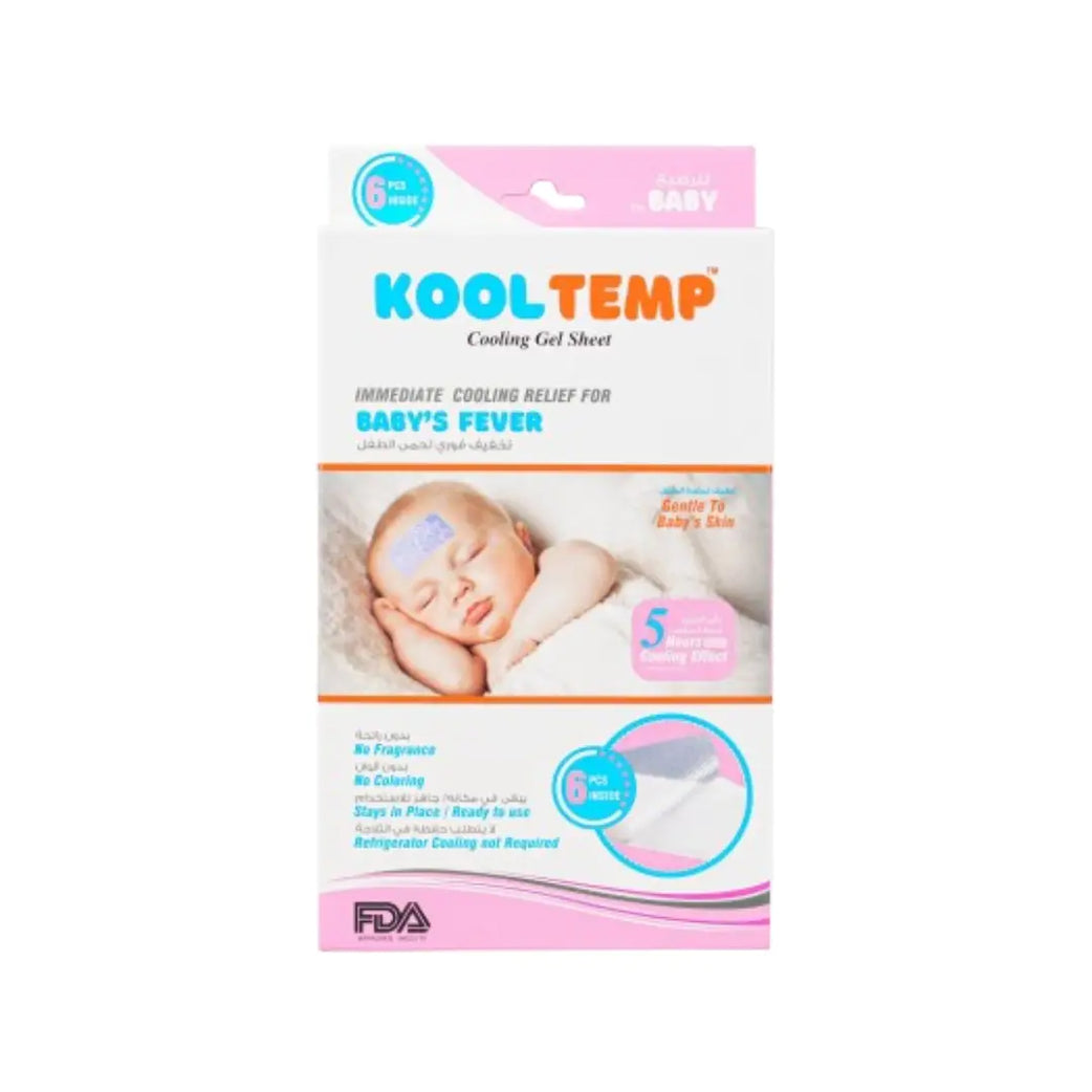 Kool Temp Baby Fever Cool Gel Sheets 6s