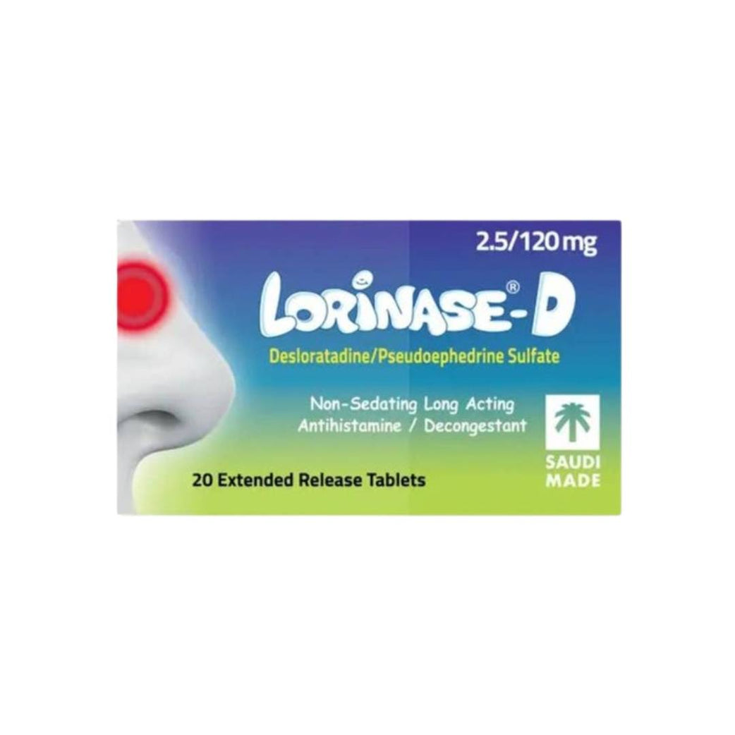 Lorinase D 2.5/120MG Tablet 20s