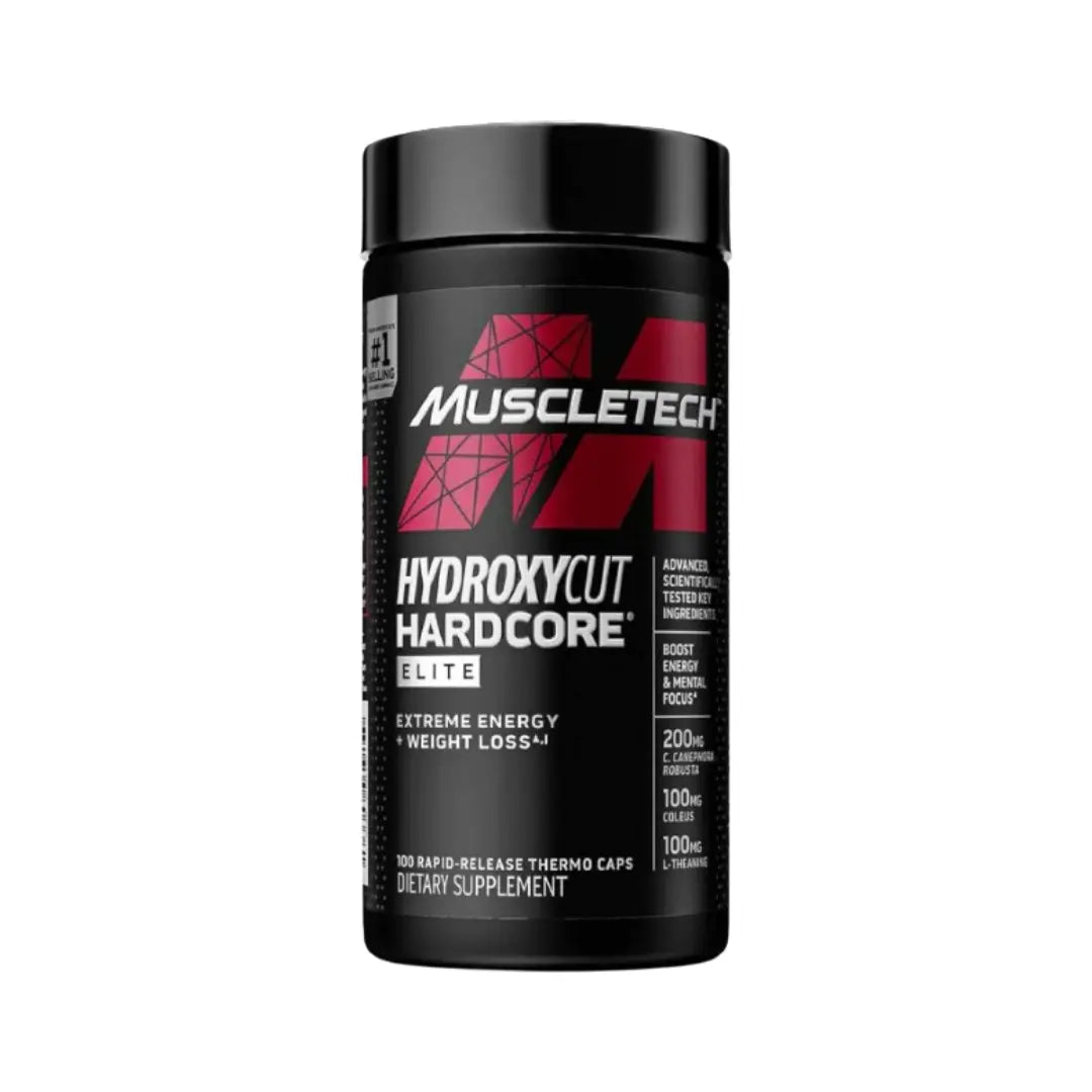 كبسولات MUSCLETECH Hydroxycut Hardcore Elite - 100 كبسولة