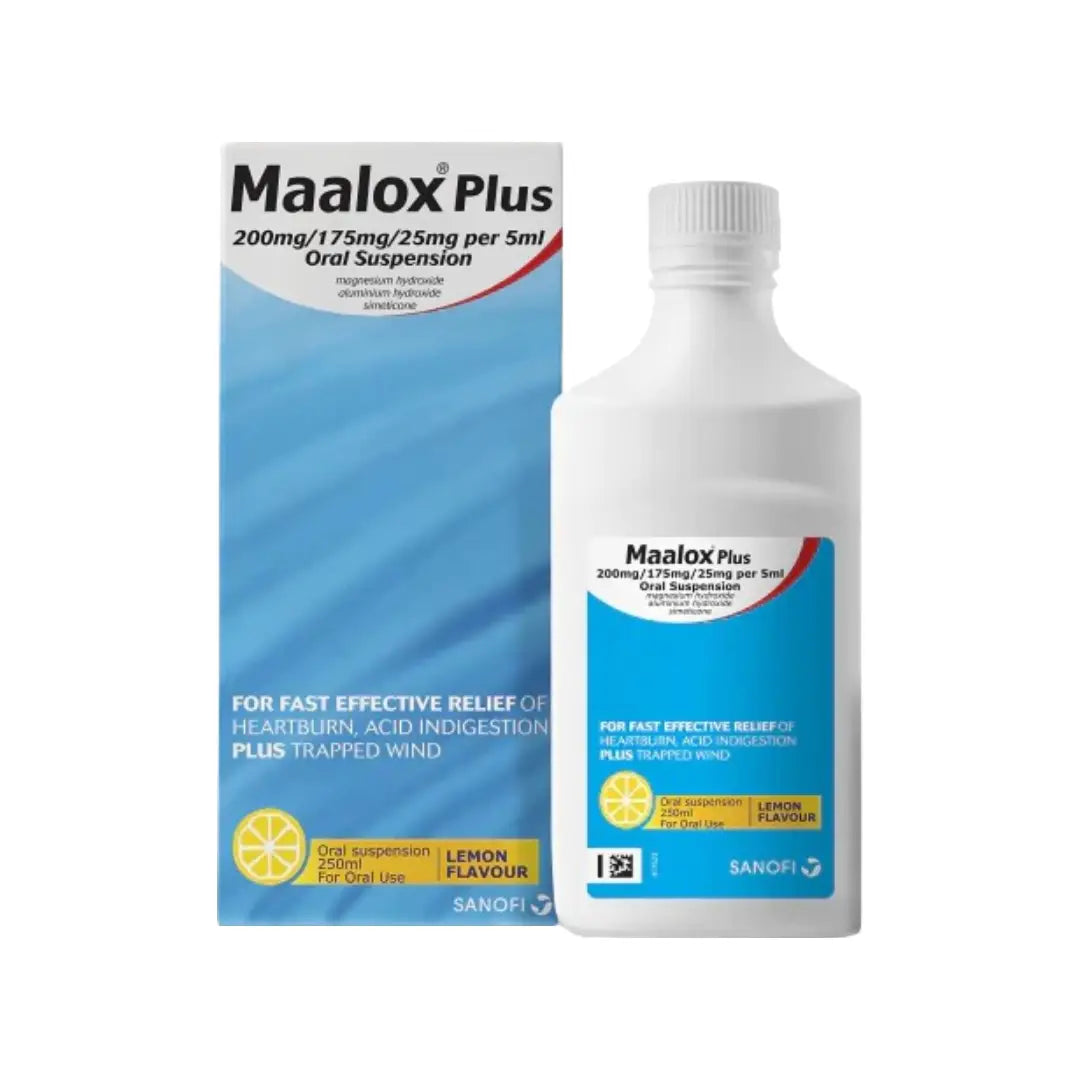 Maalox Plus Oral Suspension Lemon 355ml