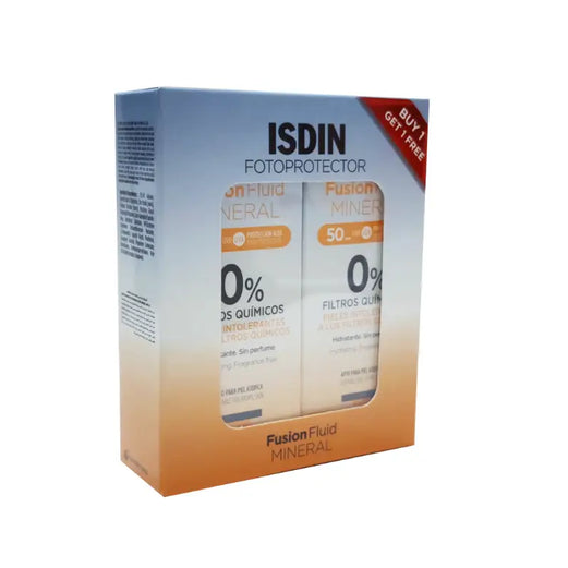 ISDIN Fotoprotector SPF50 Fusion Fluid Mineral 50ml 1+1 Offer Pack