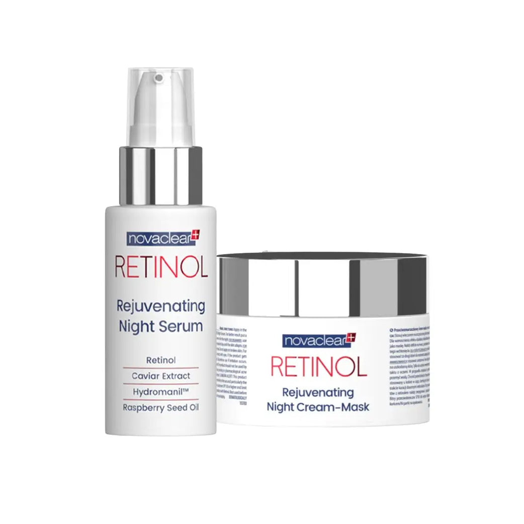 NOVACLEAR Retinol Night Serum 30ml + Night Cream Mask 50ml