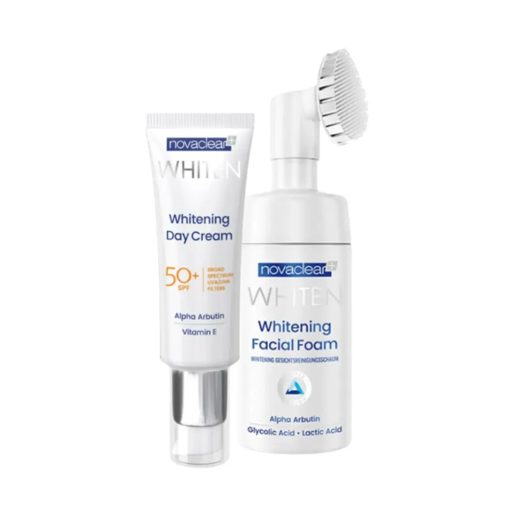 NOVACLEAR Whitening Day Cream SPF50 50ml + Facial Foam 100ml