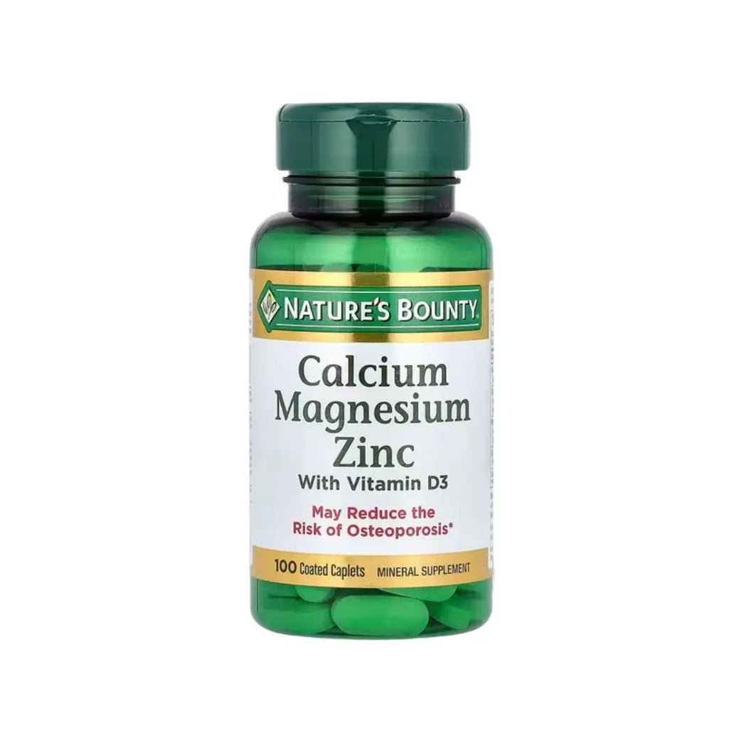 Natures Bounty Calcium Magnesium Zinc with D3 Caplet 100s