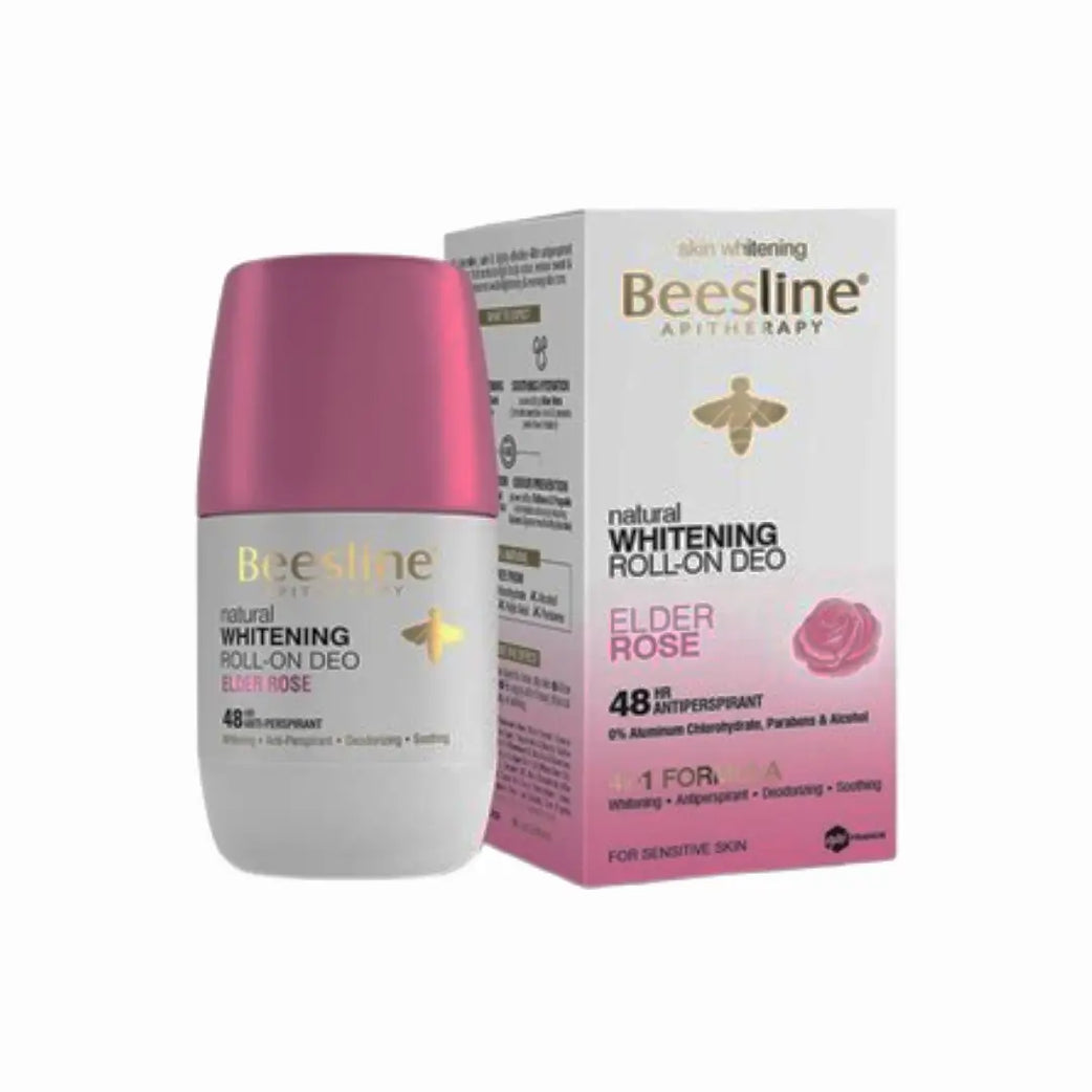 Beesline 4 in 1 Natural Whitening 48H Deo Roll On Elder Rose 50ml