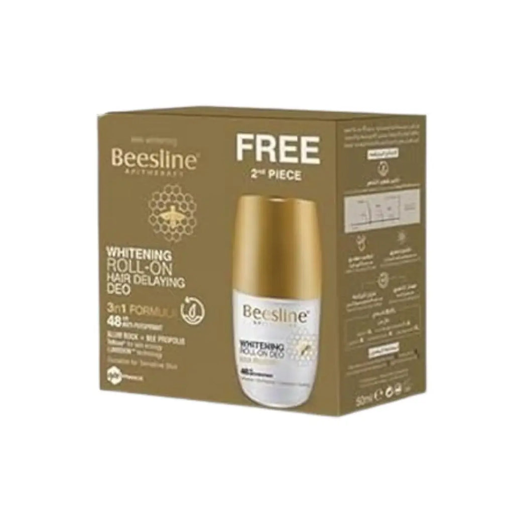 Beesline 4 in 1 Natural Whitening 48H Deo Roll On Arabian Oud 50ml 1+1