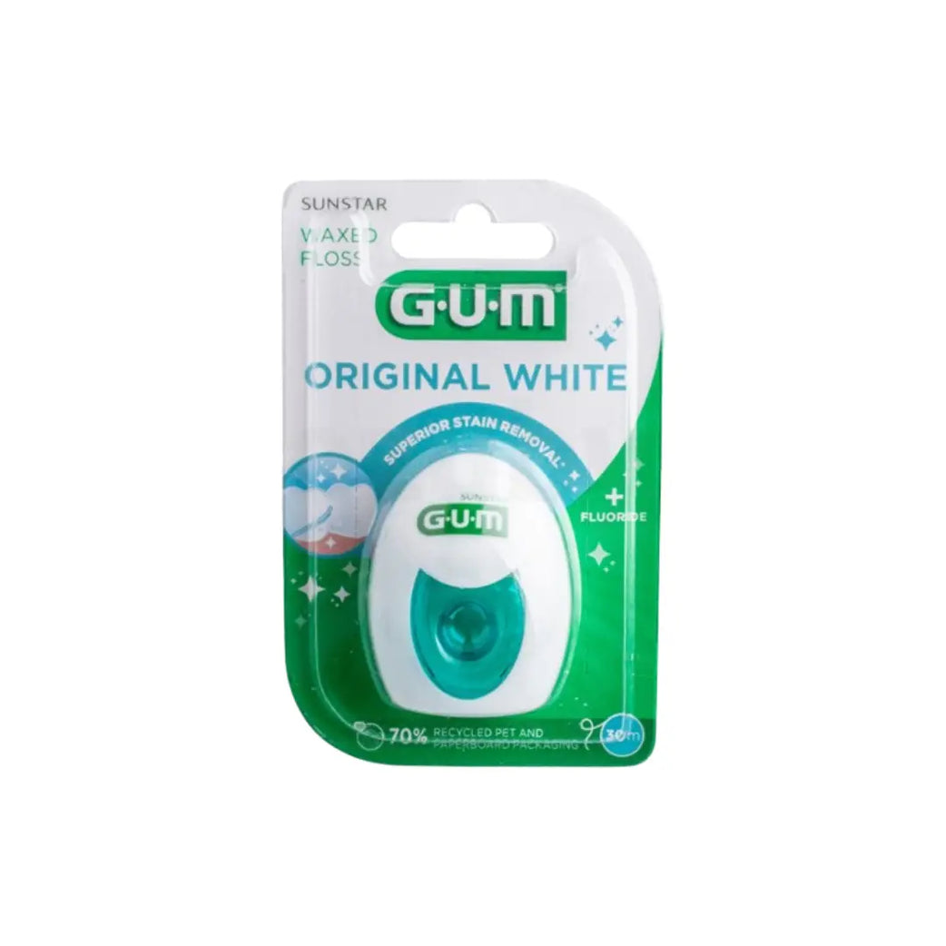 Gum Original White Waxed Floss 30m