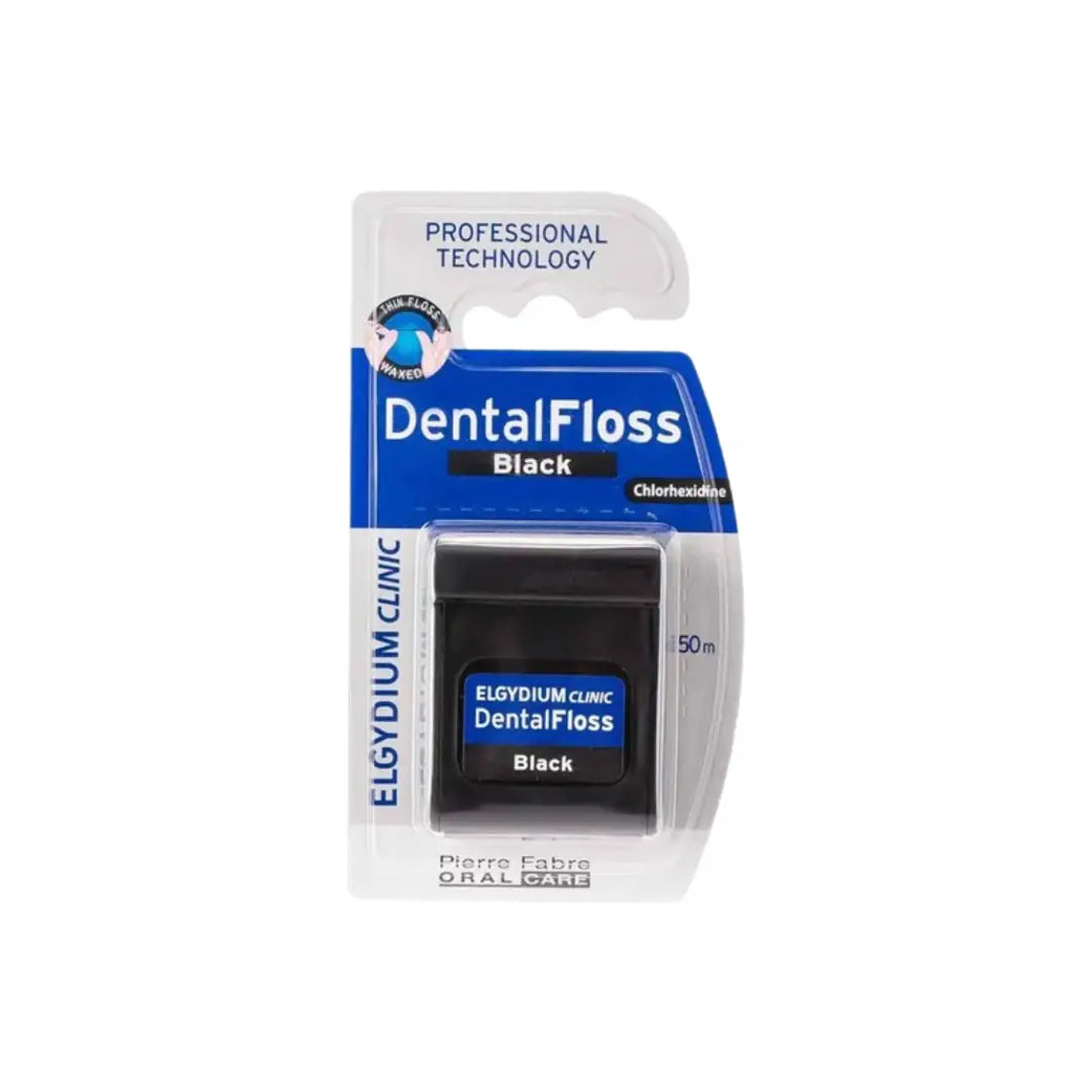 Elgydium Clinic Dental Floss Black 50m