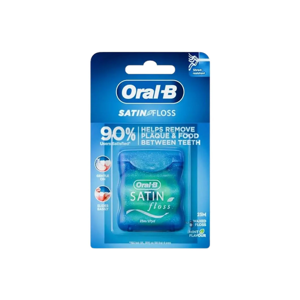 Oral B Satin Dental Floss Mint 25m