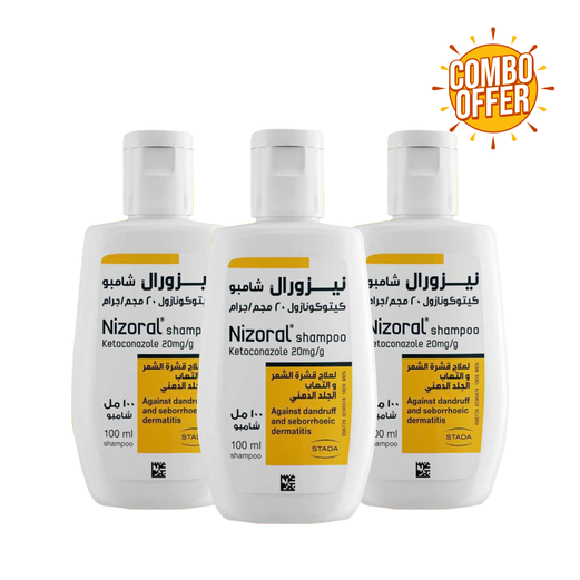 Super Combo NIZORAL 20MG SHAMPOO 100ML (3 psc Pack)