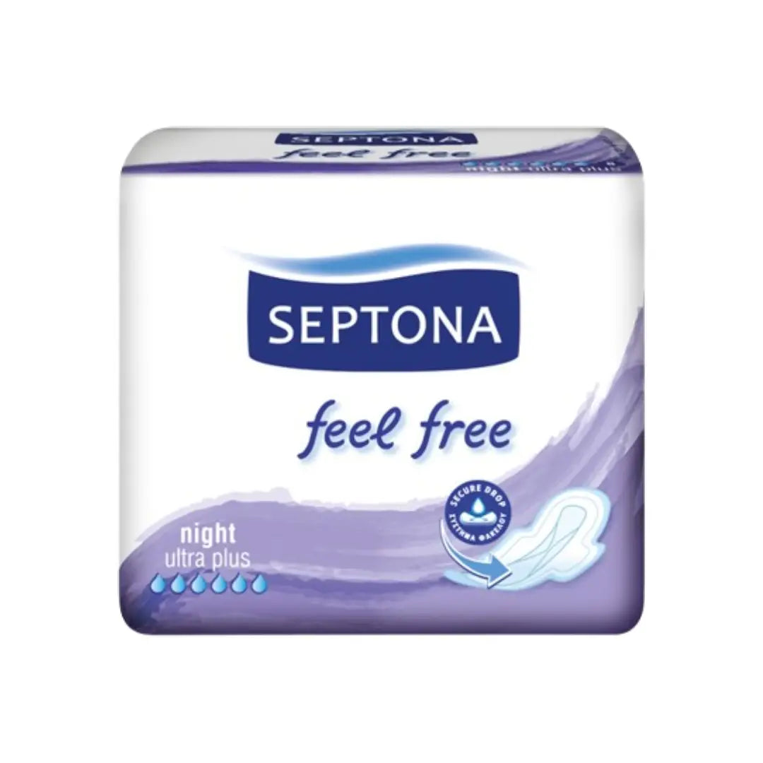 SEPTONA Feel Free Night Sanitary Napkin 8s