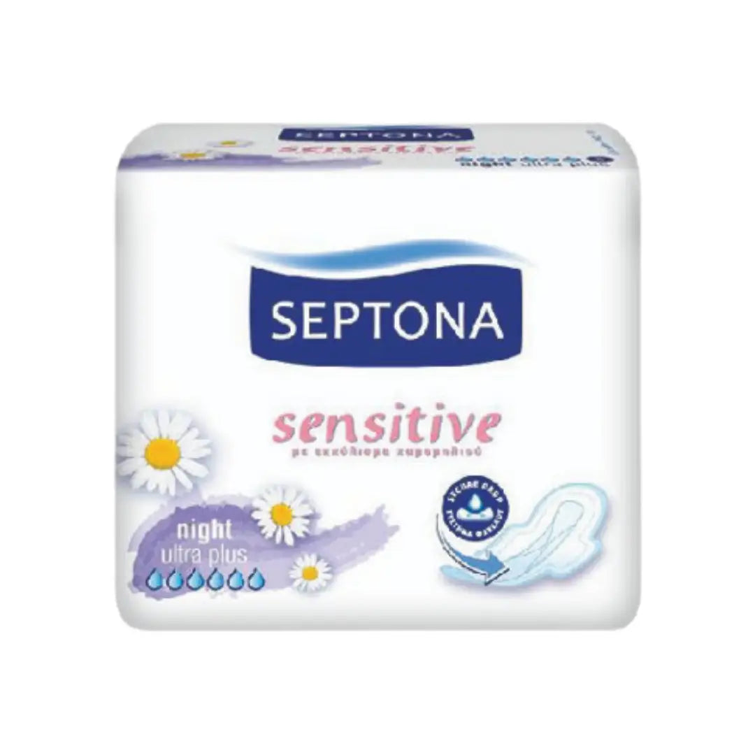 SEPTONA Sensitive Night Sanitary Napkin 8s