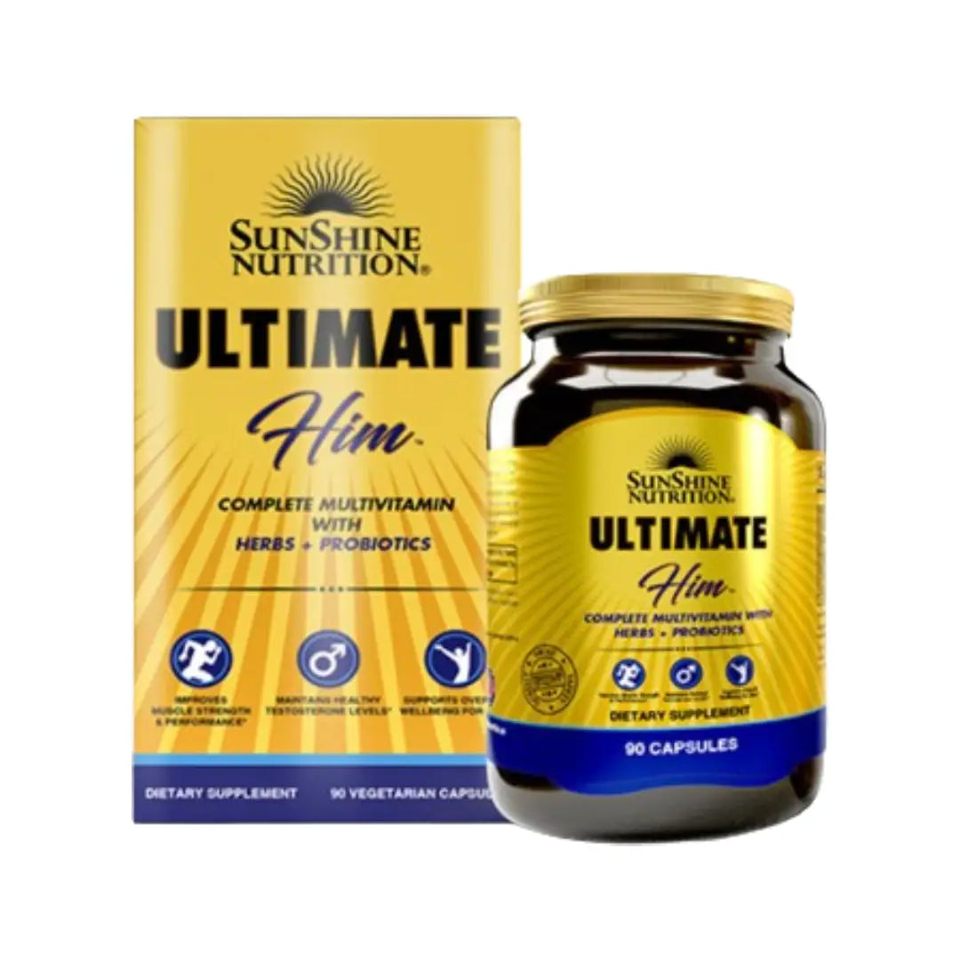 SUNSHINE NUTRITION ULTIMATE HIM VEG CAP 90s