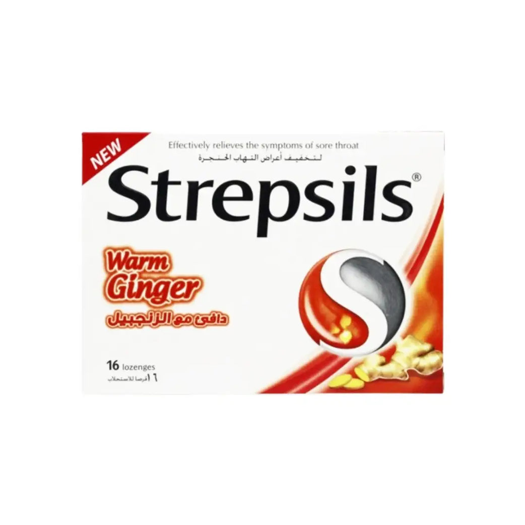 Strepsils Warm Ginger Lozenges 16s