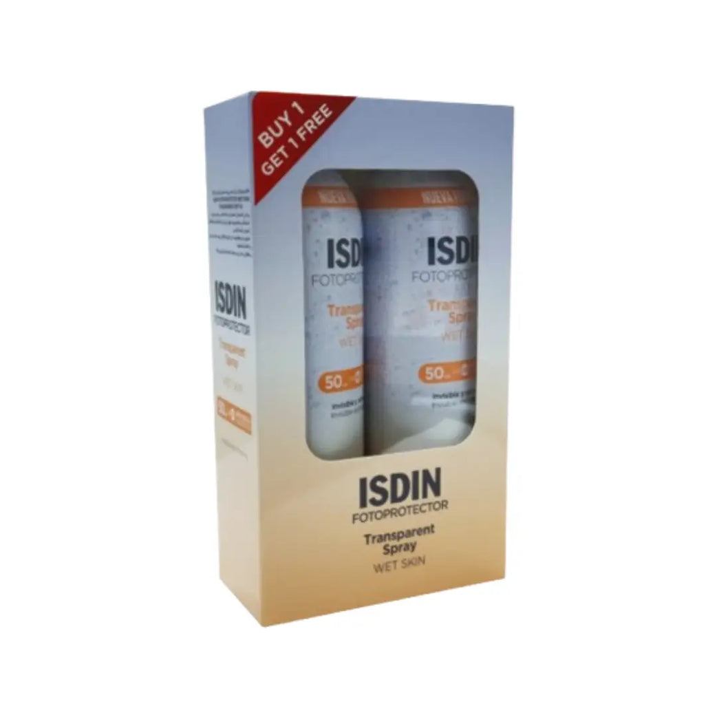 ISDIN Fotoprotector SPF50 Transparent Spray 250ml 1+1 Offer Pack