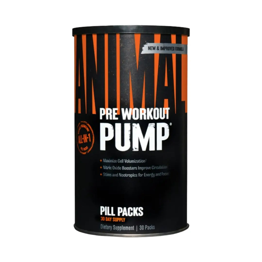 عبوة أقراص UNIVERSAL ANIMAL PREWORKOUT PUMP PILL PACK 30 قرصًا