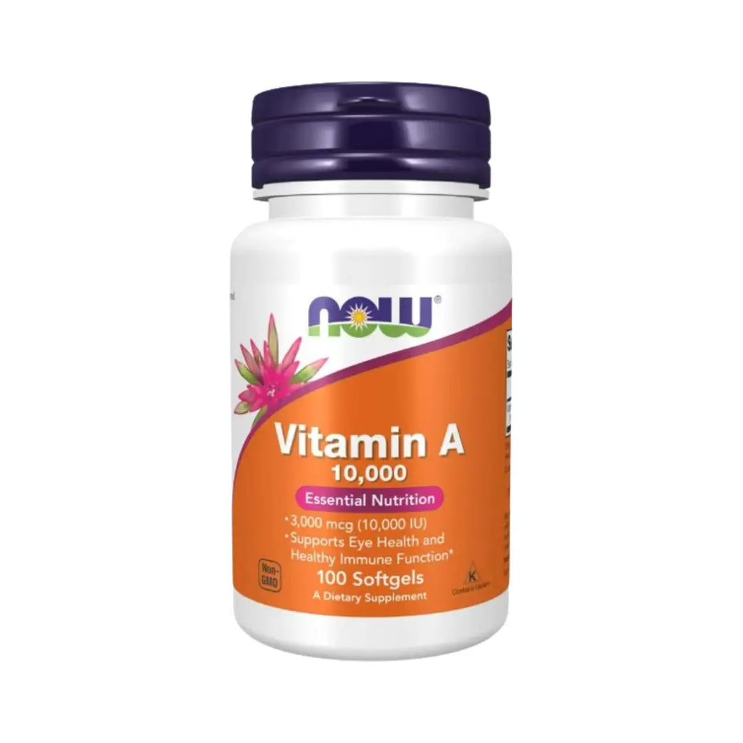 NOW Vitamin A 10,000IU Softgels 100s