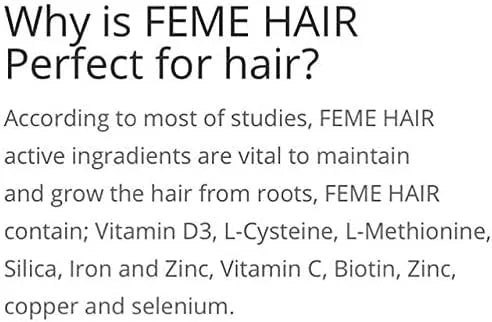 Feme Hair 60 Capsules