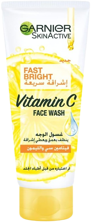 GARNIER Skin Active Fast Bright Vitamin C Face Wash 100ml