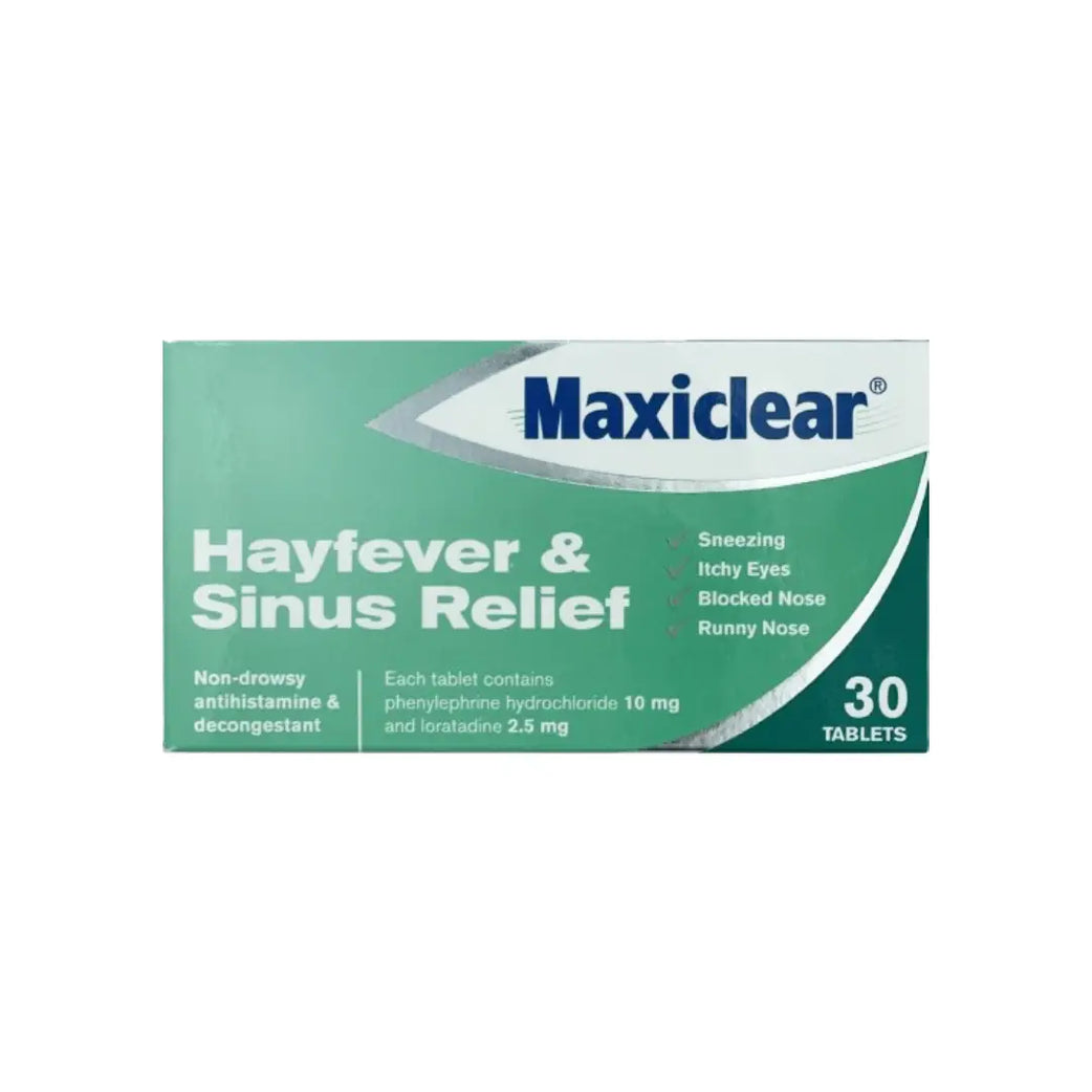 Maxiclear Hayfever & Sinus 2.5MG/10MG Tablet 30s