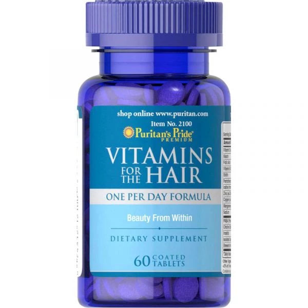 PURITANS PRIDE VITAMINS FOR THE HAIR TAB 60s