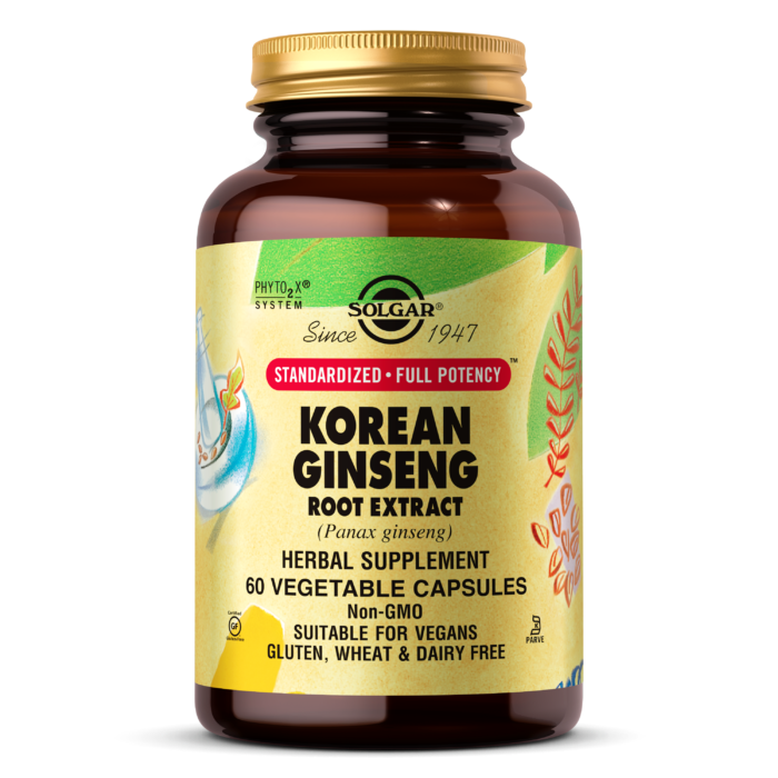 SOLGAR SFP KOREAN GINSENG ROOT EXTRACT VEGETABLE CAPSULES 60S - Med7 Online